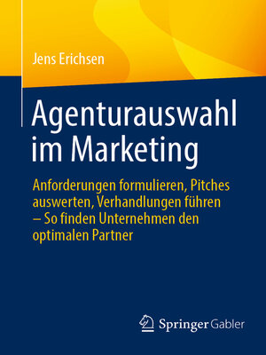 cover image of Agenturauswahl im Marketing